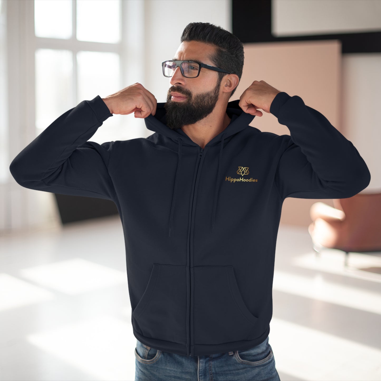 HippoHoodie Unisex Zip Hoodie