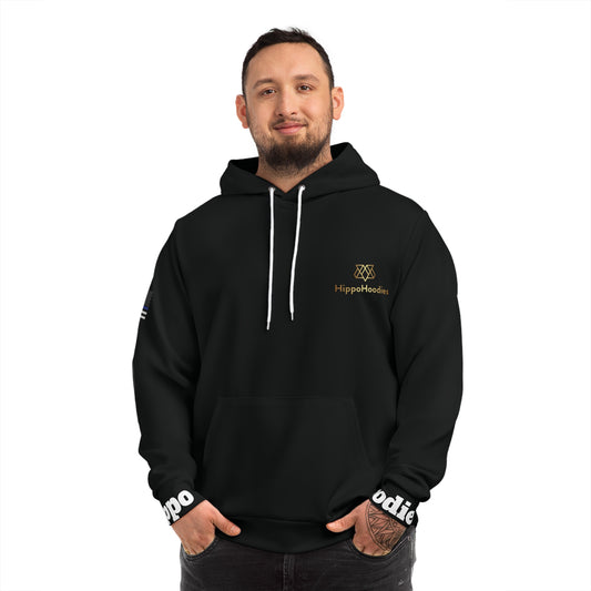HippoHoodie Trendy Black Fashion Hoodie - Perfect for Casual Outings and Gifts